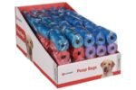POOP BAGS BONES-PAWS ASSORTMENT DISPLAY 4x15PCS