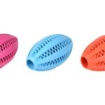 RUBBER DENTAL RUGBY BALL ASS 11CM