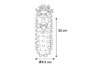 DOG TOY LATEX PRET WORM WITH SPIKES ASS 2 COLOURS 22CM - Image 4