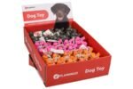 DOG TOY LATEX PIG DISPLAY ASS 3 COLOURS 12CM - Image 2