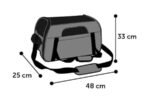 ცხოველების გადასაყვანი ჩანთა ნაცრისფერი 48x25x33სმ / Carrying bag grey 48x25x33CM - Image 5