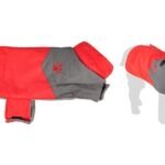 ძაღლის საწვიმარი წითელი 45სმ / Rain coat Juno red 45cm