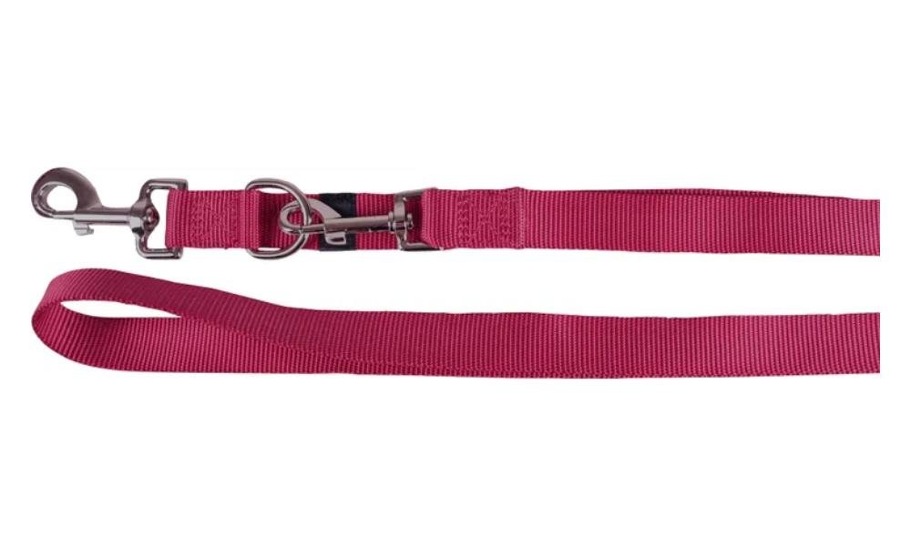 საწვრთნელი საბელი ვარდისფერი 200სმ / 25მმ / Training leash Ziggi Cherry red 200cm 25mm - ZooLife.ge