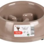 ჯამი ნელი მიმწოდებელი მელამინის 500მლ 15სმ / Feeding bowl mangi slow feeder taupe melamine 500ml 15cm