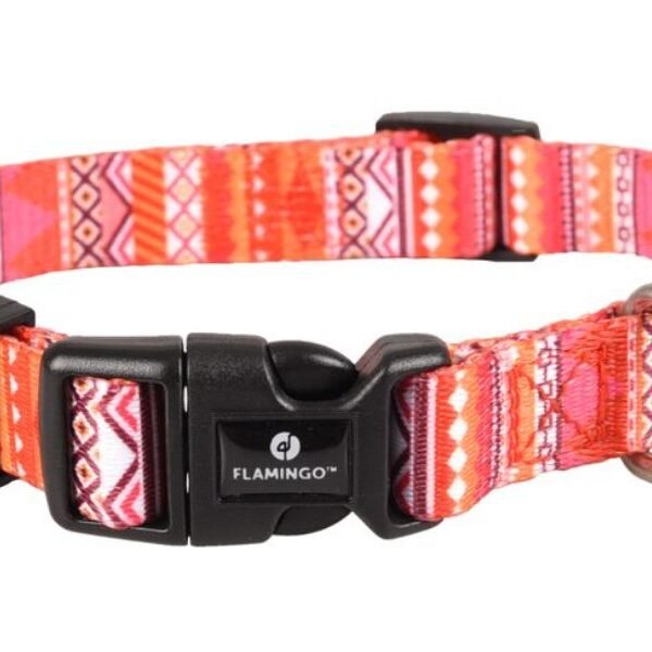 COLLAR SYB ORANGE/PINK/WHITE M 40-55CM 20MM
