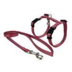 კატის აღკაზმულობა საბელით ზომა: S კისერი 20-35სმ, მუცელი 25-45სმ, საბელი 1*100 სმ