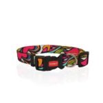 ძაღლის საყელო პლასტმასის სამაგრით ზომა:  S  1.5X28-42სმ