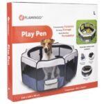 მანეჟი ცხოველებისთვის ზომა L 116x116x48სმ  / Run flavio grey/blue L 116x116x48cm