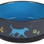 ჯამი კერამიკის ლურჯი 500მლ 14სმ / Feeding and drinking bowl cori ceramic blue 500ml 14cm