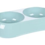 საკვებისა და სასმელის თასი კომბო მუკ ოვალური ღია ლურჯი2×200მლ / Feeding and drinking bowl Combo Muk Oval Light blue 2x200ml