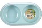 საკვებისა და სასმელის თასი კომბო მუკ ოვალური ღია ლურჯი2×200მლ / Feeding and drinking bowl Combo Muk Oval Light blue 2x200ml - Image 3