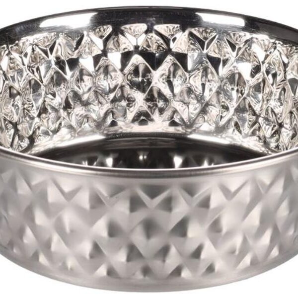 ჯამი უჟანგავი ფოლადის 1800მლ 21სმ / Feeding snd drinking bowl stainless steel 1800ml 21cm