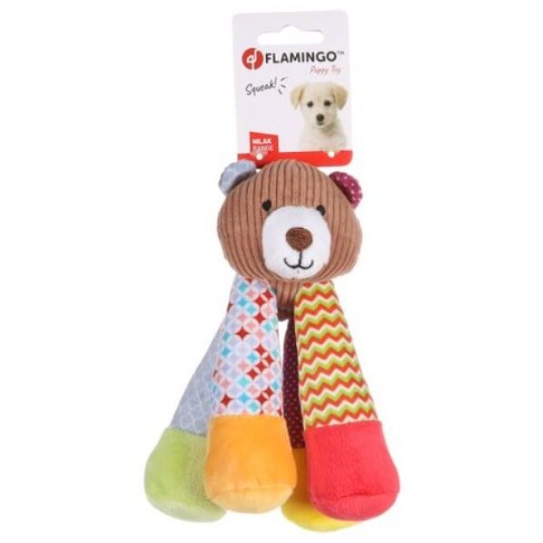 DT NILAK PUPPY PLUSH DOG WITH LONG LEGS BROWN 17CM