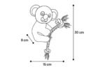 DT HANGTA KOALA + ROPE GREY L 30CM - Image 3