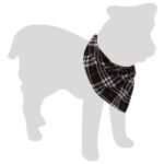 ბენდენა შავი ზომა L 80x37სმ / Bandana size LBlack 80x37cm