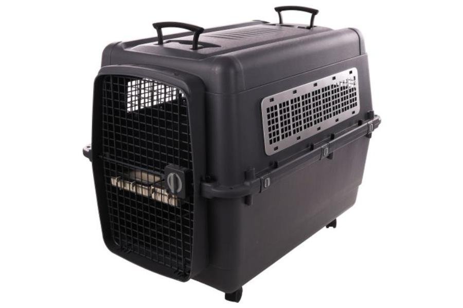 522480_E_011-1.jpg ცხოველის გადასაყვანი კონტეინერი მუქი ნაცრისფერი ზომა: XL 60x92x69სმ / Transport cage lanta grey XL 60x92x69cm - Image 2