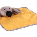 ლეკვის სათამაშო - ყვითელი29x29x7სმ /  Toy puppy livo cuddle blanket ochre 29x29x7cm