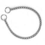 ძაღლის საყელო - ჯაჭვი ვერცხლისფერი L 55 სმ x 2,5 მმ / Anti-pull collar Bo Silver L 55CM 2,5MM