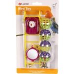 თუთიყუშის სათამაშო სარკე/კიბე/ბურთები 20სმ / Toy parakeets mirror/balls/ladder 20cm