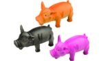 ძაღლის სათამაშო ლატექსის გოჭი 16 სმ / Dog Toy Teun latex Pig Multiple colours 16cm
