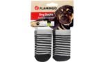 ძაღლის წინდები შავი/ნაცრისფერი M  /dog Socks Sockies 4 pcs/set Black&Grey M