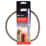 ფლამინგო მანათობელი საყელო ძაღლებისთვის 20-70სმ - შავი / Flamingo Visio LED Collar - Dog Collar - Black - 20-70 cm