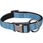 ძაღლის საყელო - ცისფერი/შავი S 30-45სმ 15მმ / Collar Jannu Blue S 30-45cm 15mm