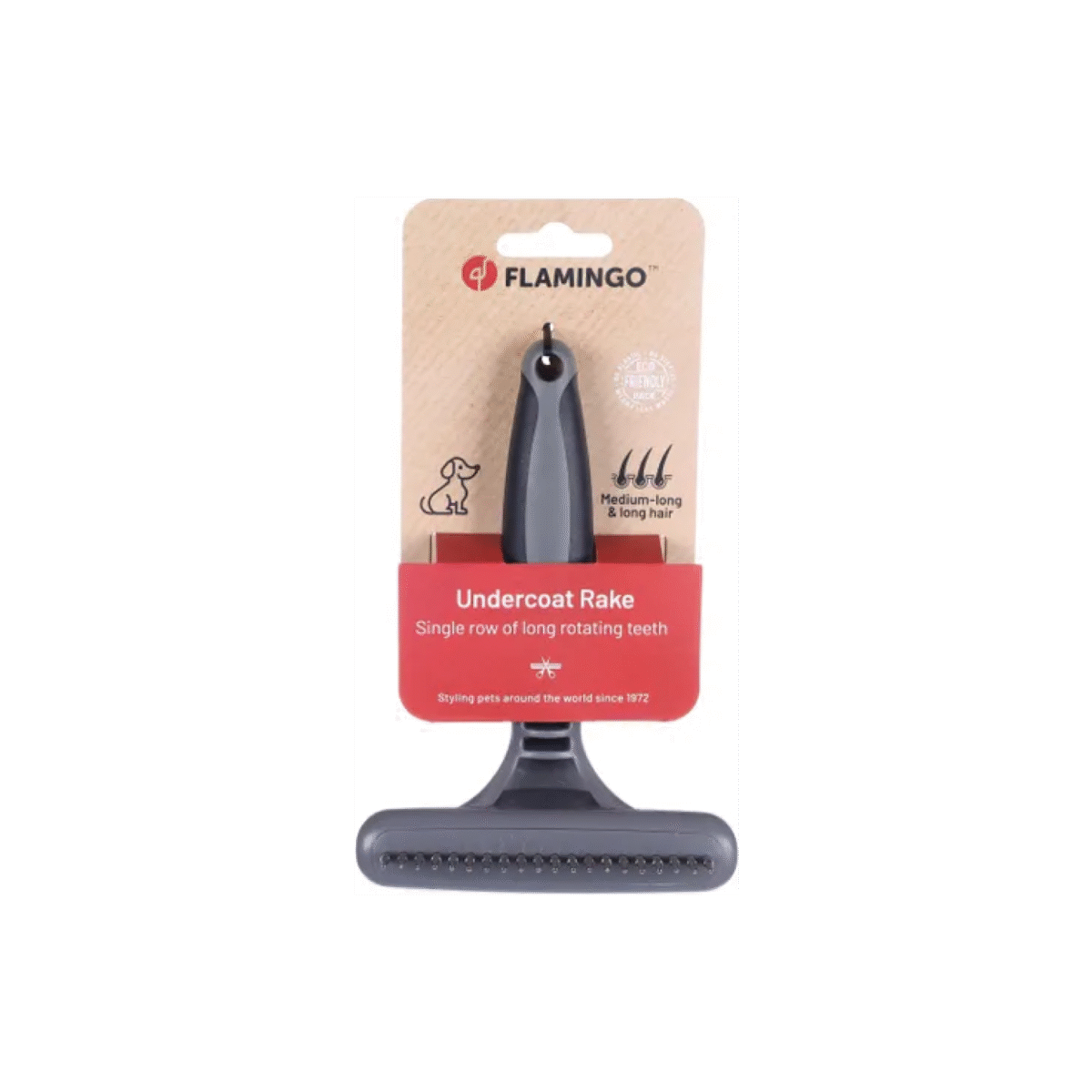 UNDERCOAT RAKE COMFORT SINGLE LONG ROTATING TEETH - Image 1