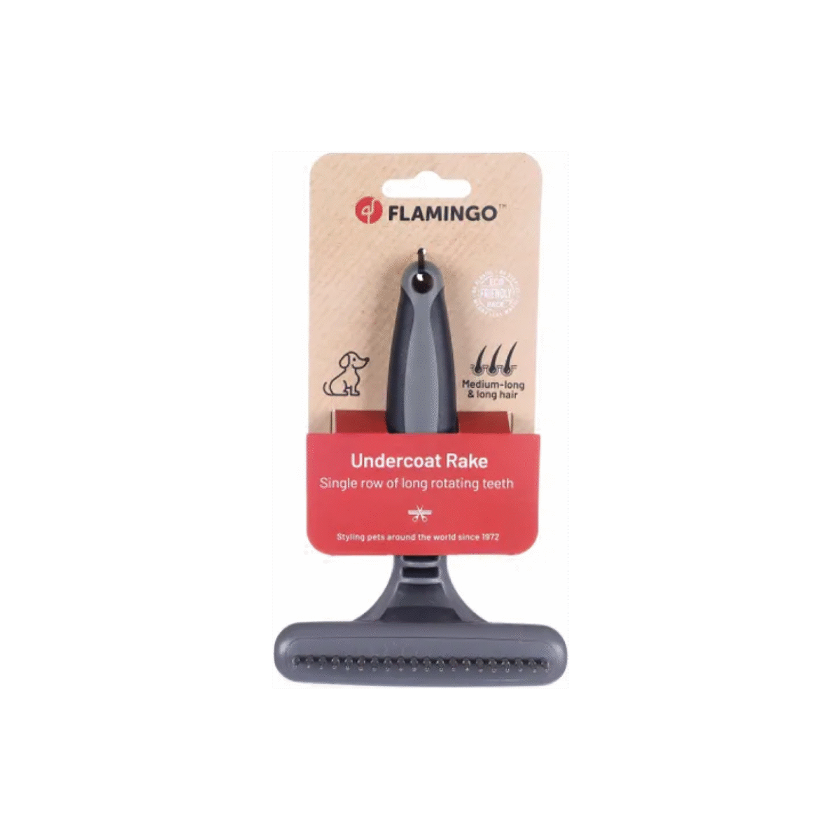 UNDERCOAT RAKE COMFORT SINGLE LONG ROTATING TEETH - Image 1