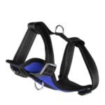 ძაღლის სამკერდე აღკაზმულობა ლურჯი M 26-49სმ / H-harness Milou blue M 29-46cm 20mm