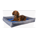 გამაგრილებელი საწოლი ლურჯი/ნაცრისფერი  ზომა M 60x50x8,5სმ