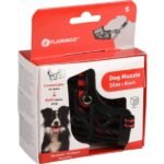 ძაღლის ალიკაპი პლასტმასის შავი - ზომა S კისერი 29-40სმ / ცხვირი 4,5x5სმ / Mouthpiece of the dog Silas Negro size S neck 29-40cm / nose 4,5x5cm