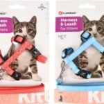 კატის აღკაზმულობა საბელით Kitten Aiwa 15-25სმx10მმx100სმ / Harness with leash Kitten Aiwa Multiple colours 15-25cmx10mmxa100cm