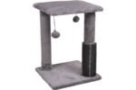 საფხაჭნი კატებისთვის მასაჟორით და ბურთებით - ნაცრისფერი 35X35X48,5სმ / Scratching tree una grey 35X35X48,5cm