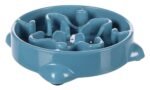 საკვების თასი "ნელი მიმწოდებელი" M 800მლ / Feeding bowl Slow feeder Beno Round Petrol M 800ml - Image 2