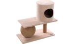 კატის პლატფორმა სახლი/საფხაჭნი 60x31x58,5სმ / Scratching tree Maha Beige 60x31x58,5cm