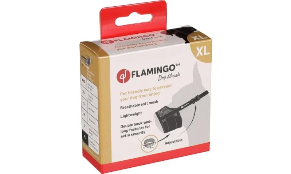 ძაღლის ნეილონის ალიკაპი ზომა XLკისერი 45-102სმ / ცხვირი 25-27სმ / Muzzle rolo mesh black XL neck 45-102cm / nose 25-27cm - ZooLife.ge