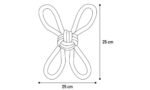 ძაღლის სათამაშო  ნაქსოვი თოკი+ ბურთი 25სმ / Dog Toy Riva Tug rope & Knotted ball Green 25cm - Image 3