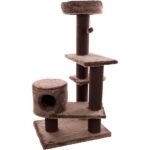 საფხაჭნი - სათამაშო კატებისთვის 89,5x77x137სმ / SCRATCHING TREE KHAN 89,5x77x137CM
