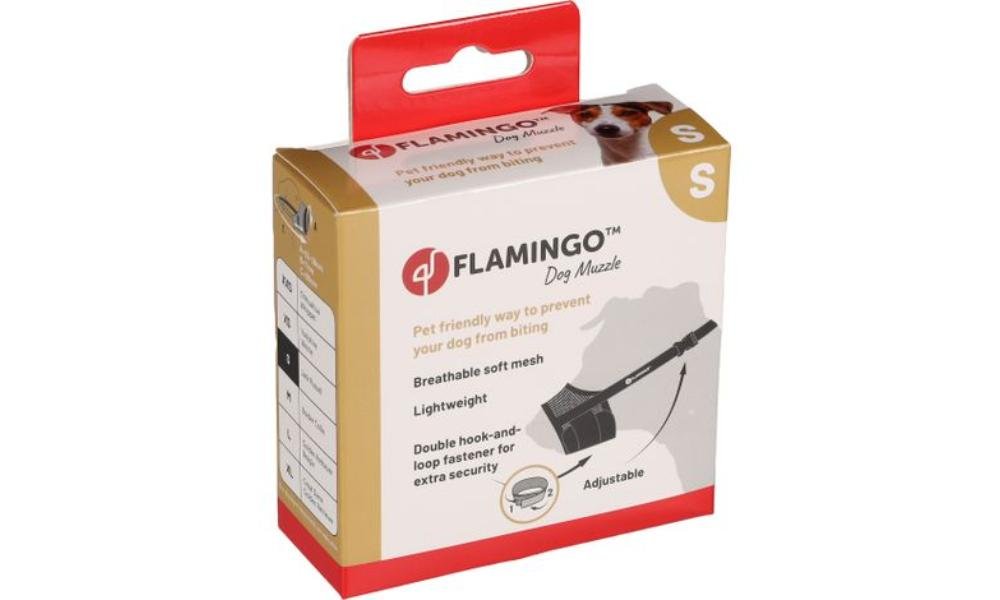 ძაღლის ნეილონის ალიკაპი ზომა S კისერი 35-59სმ / ცხვირი 15-18სმ / Muzzle Rolo Black S neck 35-59cm / nose 15-18cm - ZooLife.ge