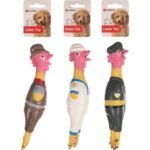 ძაღლის სათამაშო ლატექსის მამალი 24სმ / Latex dog toy Chicken Village People 24cm