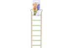 ხის კიბე ფრინველებისთვის S-8x32,5სმ Ø7მმ / Wooden ladder colori S 8x32,5cm Ø7mm
