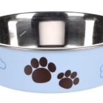 საკვებისა და სასმელი მეტალის თასი - ცისფერი  21სმ  1500მლ / Feeding bowl kena light blue  21cm 1500ml