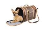 ძაღლის გადასაყვანი ჩანთა 45x26x26სმ - ყავისფერი / Flamingo Pet carrier Chloe  45x26x26cm - brown