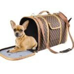 ძაღლის გადასაყვანი ჩანთა 45x26x26სმ - ყავისფერი / Flamingo Pet carrier Chloe  45x26x26cm - brown