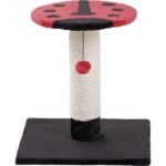 კატის სათამაშო-საფხაჭნი 38x38x40სმ / Scratch pole beetle red-black 38x38x40cm