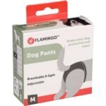 ძაღლის ჰიგიენური ტრუსი + 4 საფენი M - შავი / Dog pants buckle sasha + 4pads M -black