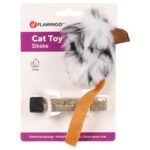 CT SIKSKE PLUSH MOUSE + CATNIP BROWN BLACK 19CM