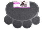 კატის ტუალეტის ხალიჩა - ნაცრისფერი 45x60სმ / Litter tray mat for cats pitou grey 45x60cm