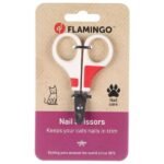 GROO'ME NAIL SCISSORS FOR CATS WHITE/RED
